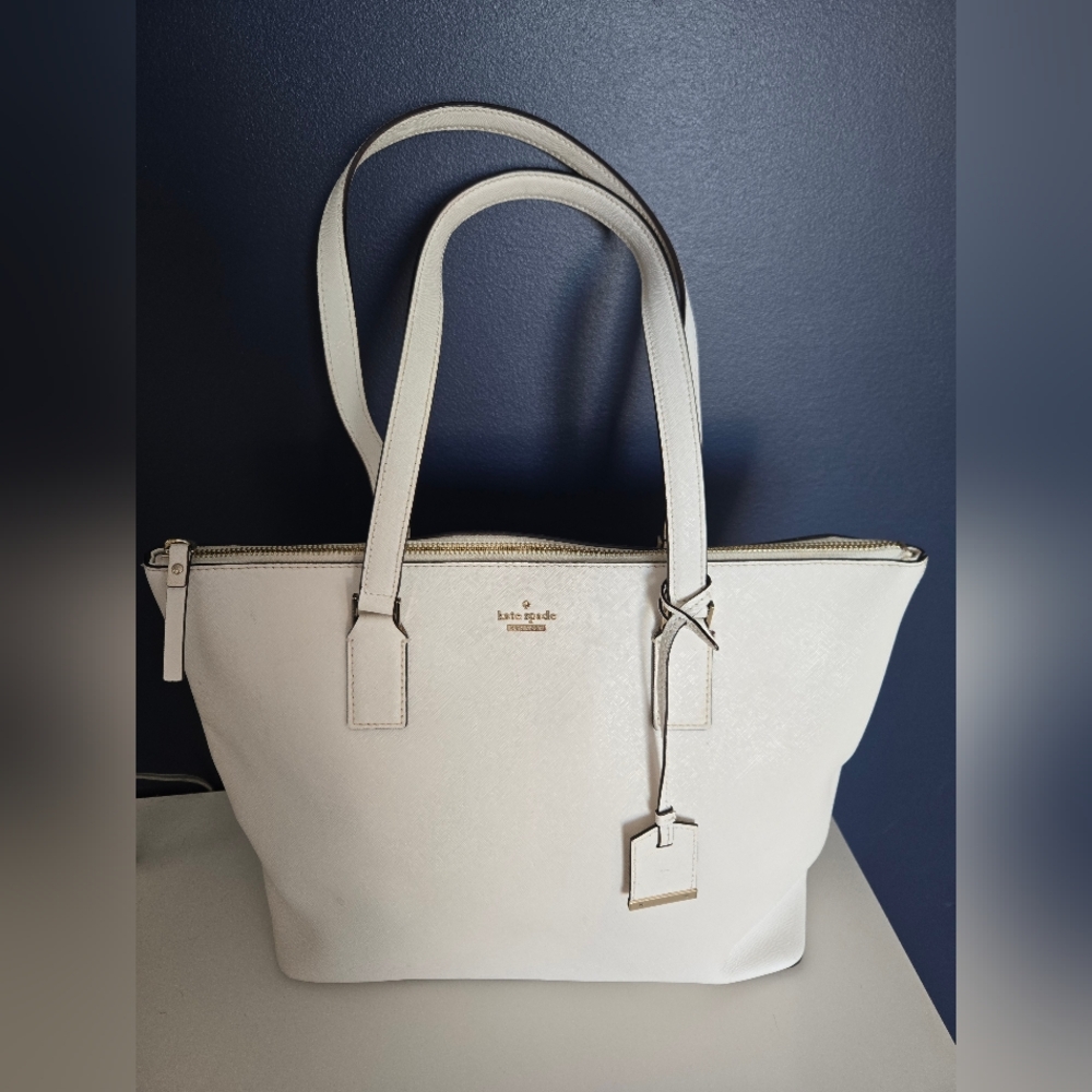 Kate Spade White Tote Bag